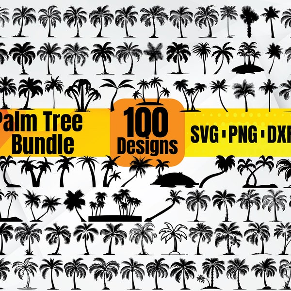 Hochwertige Palme SVG Bundle, Palme Dxf, Palme png, Palme eps, Palme Vektor, Palme Monogramm, tropische svg
