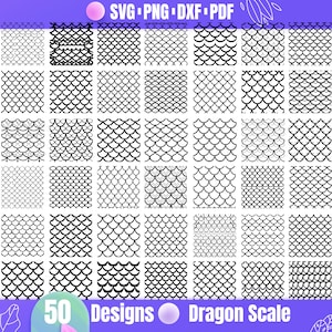 High Quality Dragon Scale SVG Bundle, Dragon Scale dxf, Dragon Scale png, Dragon Scale vector, Dragon Scale clipart, Seamless Scale