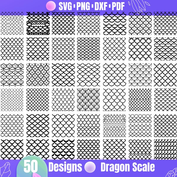 High Quality Dragon Scale SVG Bundle, Dragon Scale dxf, Dragon Scale png, Dragon Scale vector, Dragon Scale clipart, Seamless Scale