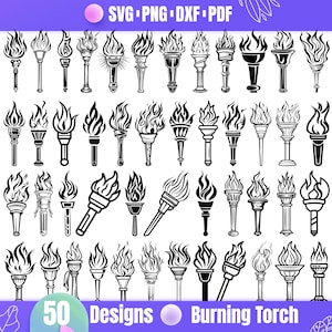 High Quality Burning Torch SVG Bundle, Burning Torch dxf, Burning Torch png, Burning Torch vector, Burning Torch clipart, Torch designs