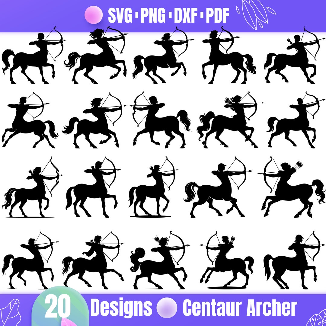 High Quality Centaur Archer SVG Bundle, Centaur Archer Dxf, Centaur