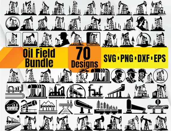 High Quality Oilfield SVG Bundle, Oil Rig svg, Gas Pump svg, Oilfield dxf, Oilfield png, Oilfield eps, Oilfield vector, Oil pipeline svg