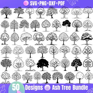 Ash Tree Svg - Elegant Nature-Inspired Design for Crafts and Decor