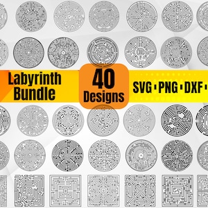 Labyrinth Svg - Perfect for Laser Cutting and DIY Crafts