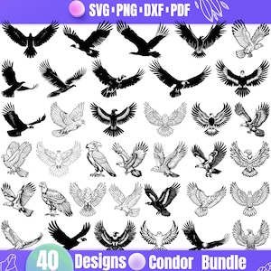 Condor SVG – Majestic Bird of Prey, Mountain and Sky Clipart for Digital and Craft Projects