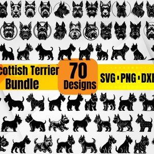 High Quality Scottish Terrier SVG Bundle,Scottish Terrier face svg,Scottish Terrier dxf,Scottish Terrier png,Scottish Terrier eps