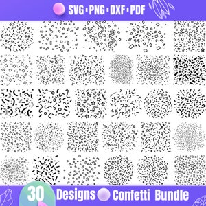 High Quality Confetti SVG Bundle, Confetti dxf, Confetti png, Confetti vector, Confetti clipart, Celebrate svg, Birthday Party svg