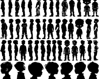 Pacote SVG de Little Boy de alta qualidade, Little Boy dxf, Little Boy png, Little Boy vector, Little Boy clipart, Toddler Boy svg, Baby Boy svg