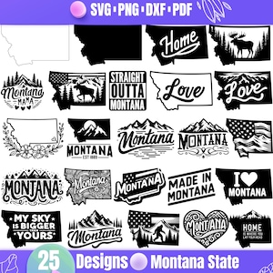 Montana State svg, Montana Home svg, Made in Montana png, USA State Clipart, Berg svg, Home State Cut Files