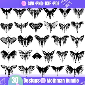 Mothman Svg - Mysterious Cryptid Design for Spooky Projects