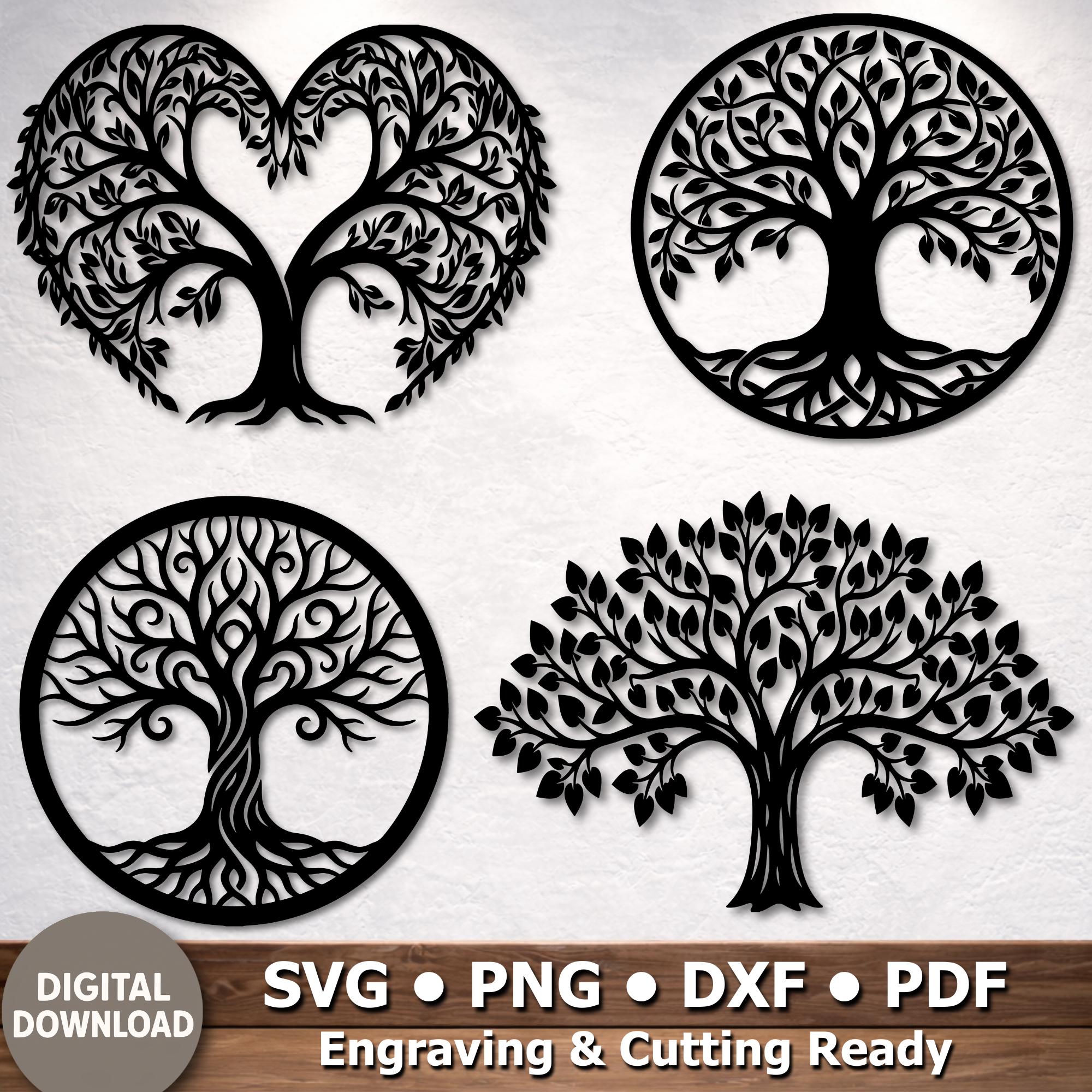 Tree of Life Svg, Hear Tree Cut Files for Cricut, T-shirt Design ...