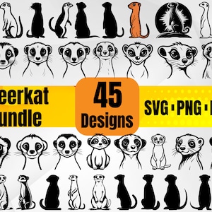 High Quality Meerkat SVG Bundle, Meerkat Head svg, Meerkat dxf, Meerkat png, Meerkat eps, Meerkat vector, Meerkat design,Meerkat monogram