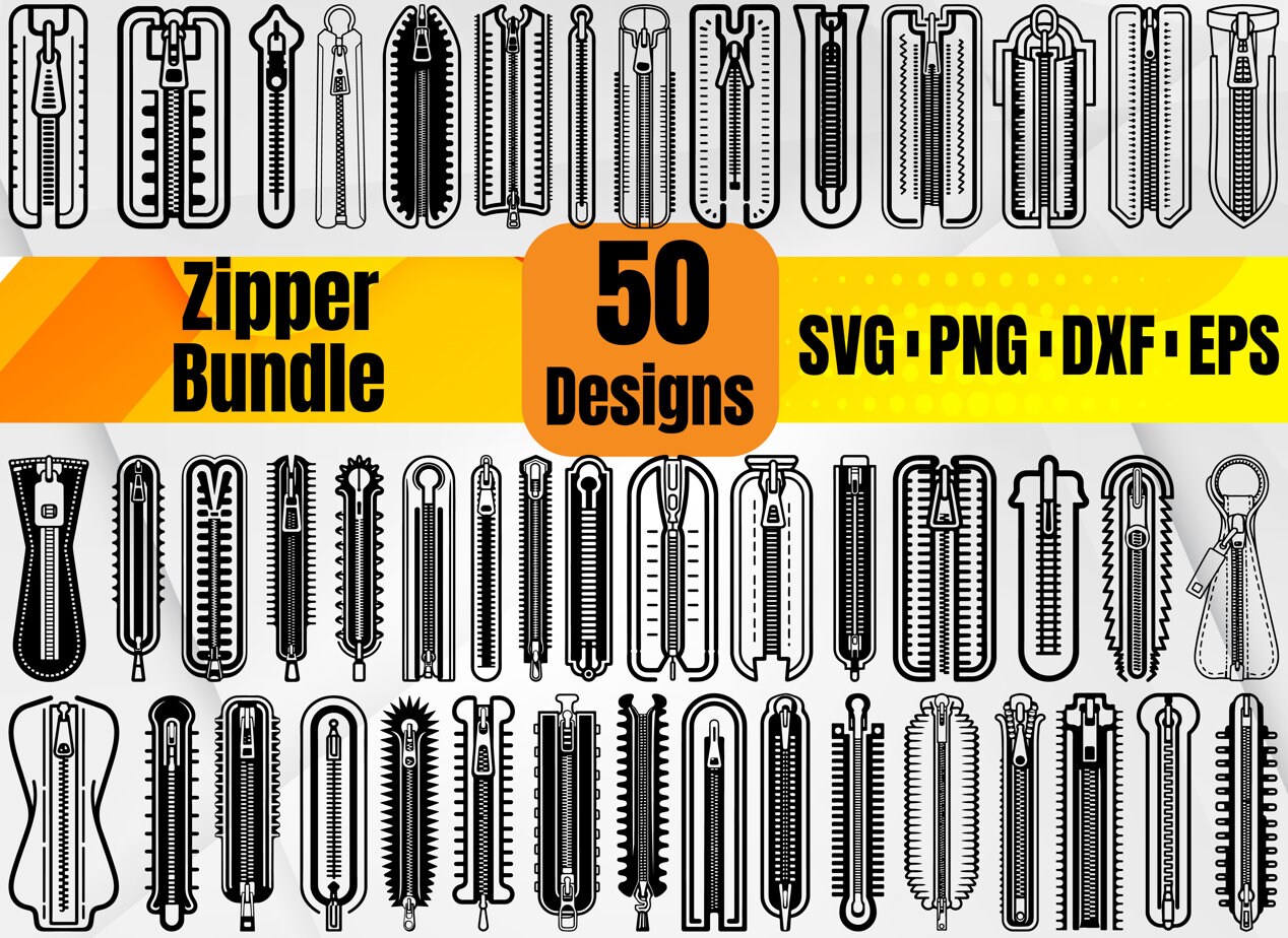 Zipper 3 SVG, Zipper SVG, Zipper Clipart, Zipper Files for Cricut