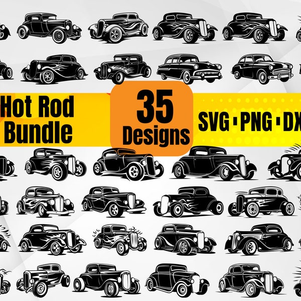 High Quality Hot Rod Car SVG Bundle, Hot Rod Car dxf, Hot Rod Car png, Hot Rod Car eps, Hot Rod Car vector, Hot Rod Car decal