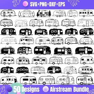 High Quality Airstream SVG Bundle, Camper svg, Trailer svg, Airstream dxf, Airstream png, Airstream eps, Airstream  vector, Airstream design