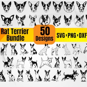 High Quality Rat Terrier SVG Bundle, Rat Terrier face svg, Rat Terrier dxf, Rat Terrier png, Rat Terrier eps,Rat Terrier vector