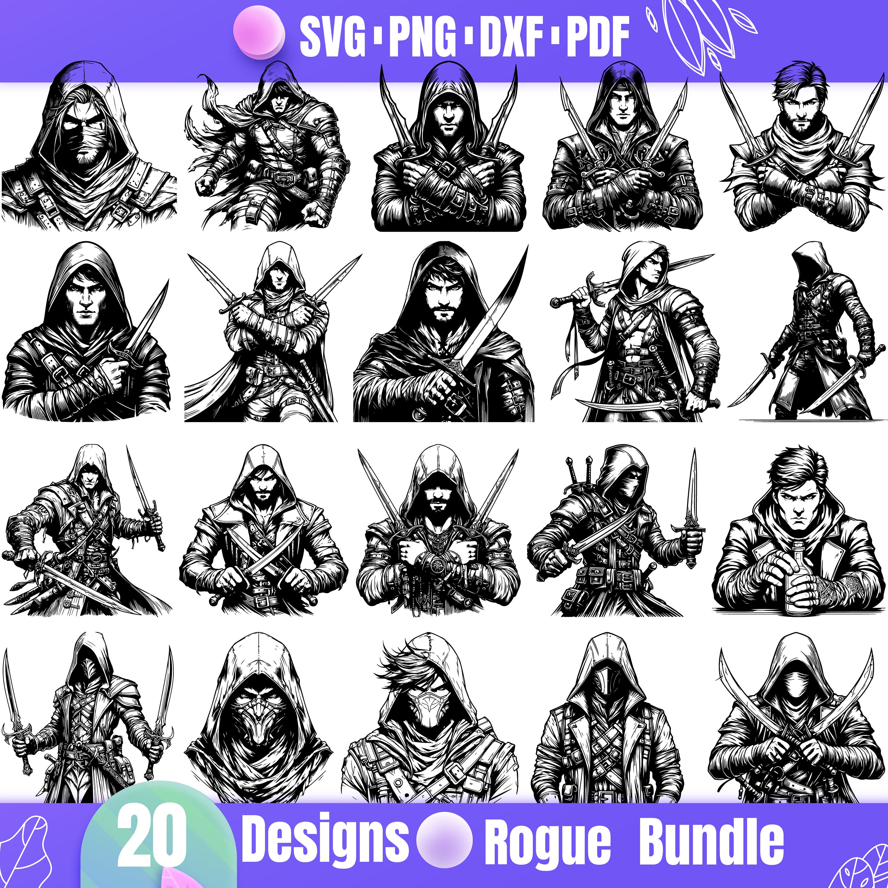 High Quality Rogue SVG Bundle, Rogue Dxf, Rogue Png, Rogue Vector ...
