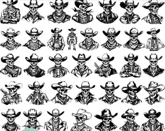 High Quality Skeleton Cowboy SVG Bundle, Skeleton Cowboy dxf, Skeleton Cowboy png, Skeleton Cowboy vector, Skeleton Cowboy clipart