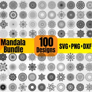 Mandala SVG Bundle: 100 Intricate Designs for Cricut, Silhouette