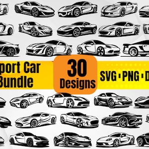 High Quality Sport Car SVG Bundle, Sports Car svg, Sport Car dxf, Sport Car png, Sport Car eps, Sport Car vector,Sport Car cut files