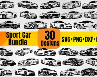 High Quality Sport Car SVG Bundle, Sports Car svg, Sport Car dxf, Sport Car png, Sport Car eps, Sport Car vector,Sport Car cut files