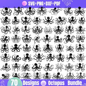 Octopus Svg | Octopus Clipart and Png Design