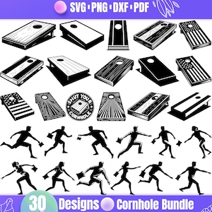 High Quality Cornhole SVG Bundle, Cornhole dxf, Cornhole png, Cornhole vector, Cornhole clipart, Cornhole Player svg, Cornhole Board svg