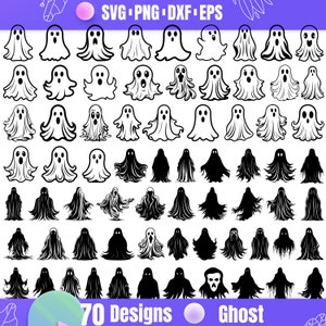 High Quality Ghost SVG Bundle, Halloween Ghost svg, Spooky Ghost svg, Ghost monogram, Ghost dxf, Ghost png, Ghost eps, Ghost vector