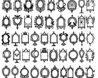 High Quality Gothic Mirror SVG Bundle, Gothic Mirror dxf, Gothic Mirror png, Gothic Mirror vector, Gothic Mirror clipart,Medieval Mirror svg