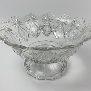Antique EAPG Footed Bowl or Comport - US Glass Company &#39;Victor&#39; - ca. 1896
