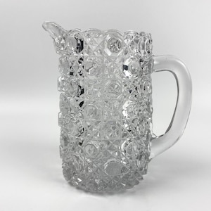 Antique English Cream or Milk Jug - George Davidson & Company &#39;Hobnail Suite&#39; - ca. 1885 to 1891