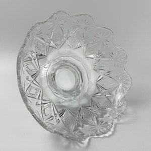 Antique EAPG 9&quot; Footed Bowl - US Glass Co. No. 15046 &#39;Victor&#39; - ca. 1896