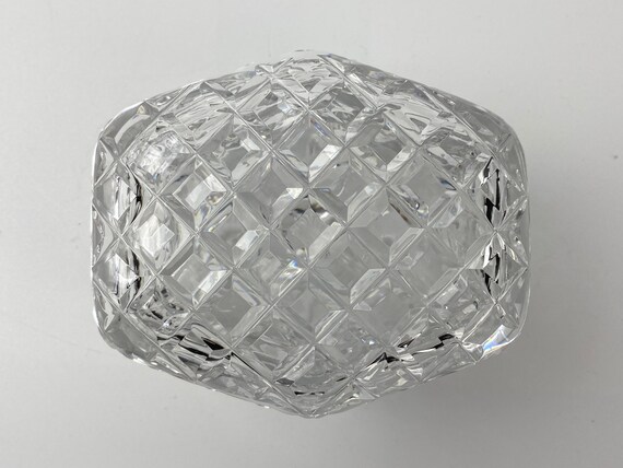 Vintage Czechoslovakian Crystal Jewellery Box - J… - image 3