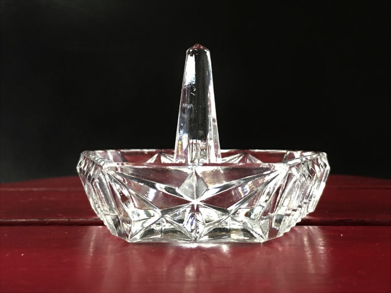 Vintage Glass Ring Holder