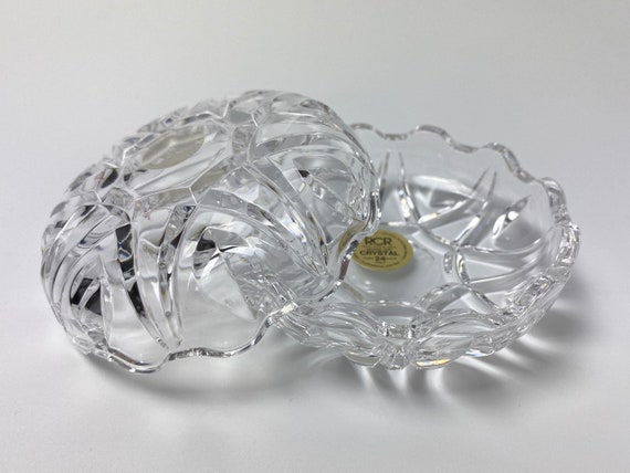 Italian Crystal Jewellery or Trinket Box - Royal … - image 1