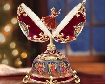 CLARA And The NUTCRACKER Musical Egg Music Box New