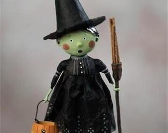 Lori Mitchell WIZARAD OF OZ Wicked Witch Storybook Halloween Figurine New 23937