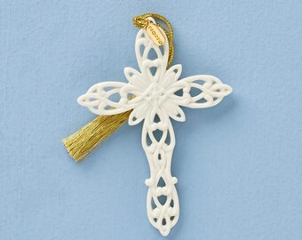 LENOX 2026 Annual Snow Fantasies Cross Christmas Ornament NEW 898587