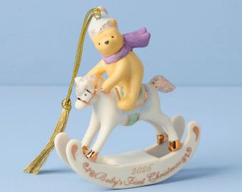 LENOX Disney POOH Baby 1st Christmas 2026 Annual Christmas Ornament NEW 898941