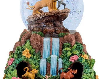 Disney LION KING Rotating Musical Glitter Globe Music Box New