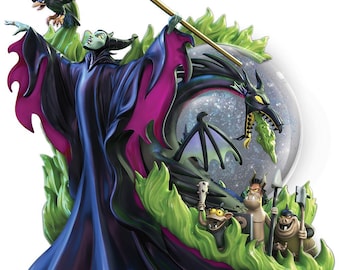 TDL TDS スノーグローブ マレフィセント クルエラ ディズニー