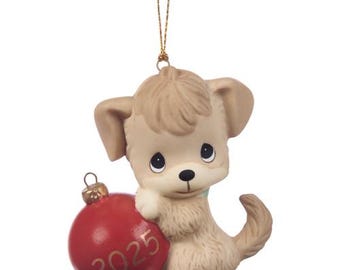 Precious Moments 2025 Dated DOG Christmas Ornament Howl-iday Cheer NEW 251008
