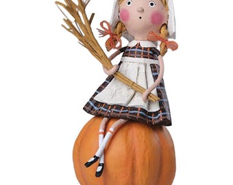 Lori Mitchell Grateful Greta 2026 Fall Harvest THANKSGIVING Figurine NEW 18023