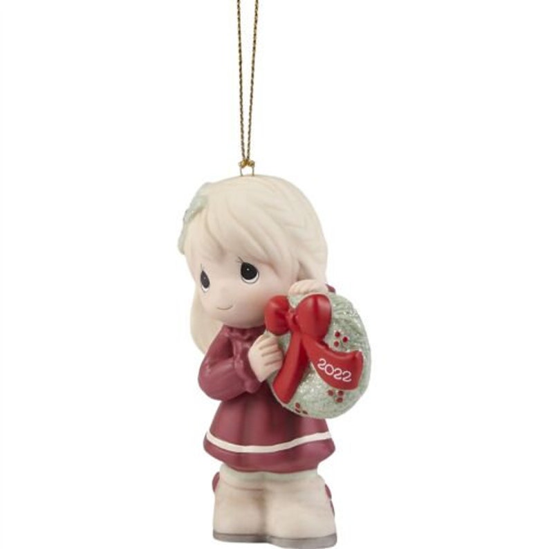 PRECIOUS MOMENTS Dated 2022 GIRL Ornament May Your Christmas Etsy