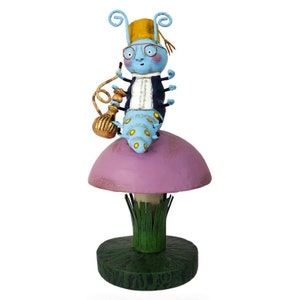 Lori Mitchell Alice In Wonderland THE CATERPILLAR Storybook Figurine New 11075