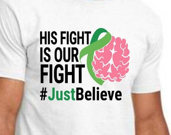 T-Shirt-Brain Injury Awareness T-Shirt- Inspirierendes Männer-Shirt-Brain Injury Fighter Unterstützende Kleidung Awareness Tee für Männer und Frauen