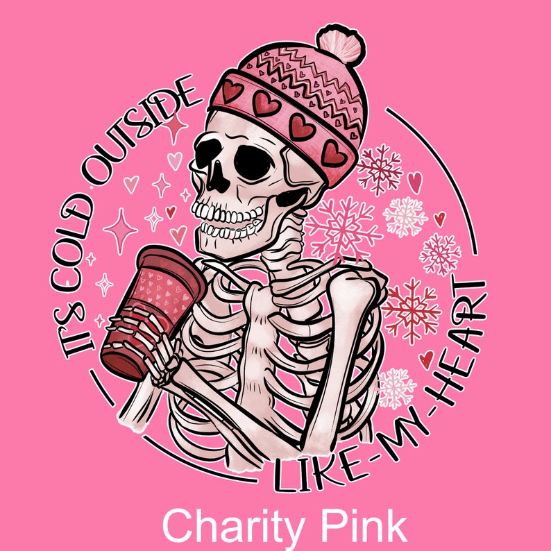 T-Shirt-Valentine's Skeleton Shirt-Gothic Couple Love Shirt-Funny Day Top Tee Women Fashion-Romantic Skeleton Tee-Sweatshirt For Mom Gift image 3