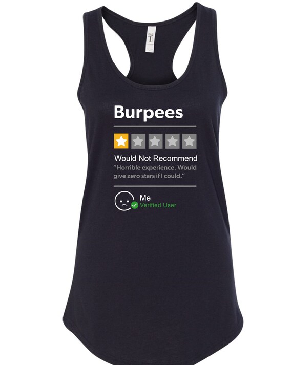 Burpees Workout Shirt. Fitness Apparel, Gym Clothing, Exercise Tee, Burpees Shirt, Funny Gym Tank,- Funny Gym Shirt, Gift Idea