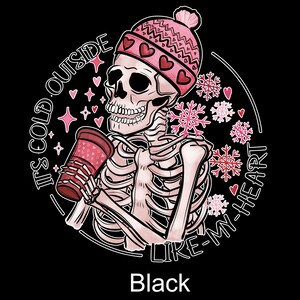 T-Shirt-Valentine's Skeleton Shirt-Gothic Couple Love Shirt-Funny Day Top Tee Women Fashion-Romantic Skeleton Tee-Sweatshirt For Mom Gift image 4