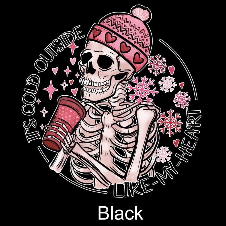 T-Shirt-Valentine's Skeleton Shirt-Gothic Couple Love Shirt-Funny Day Top Tee Women Fashion-Romantic Skeleton Tee-Sweatshirt For Mom Gift image 4